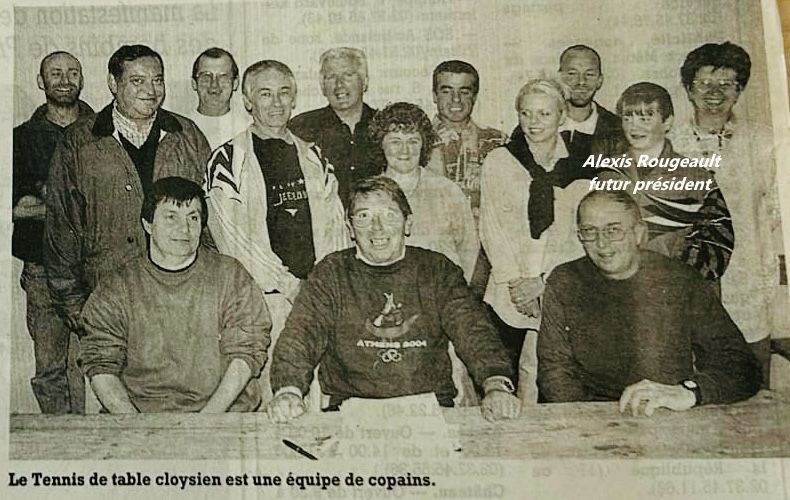 Équipe du Tennis de Table Cloysien en 2008